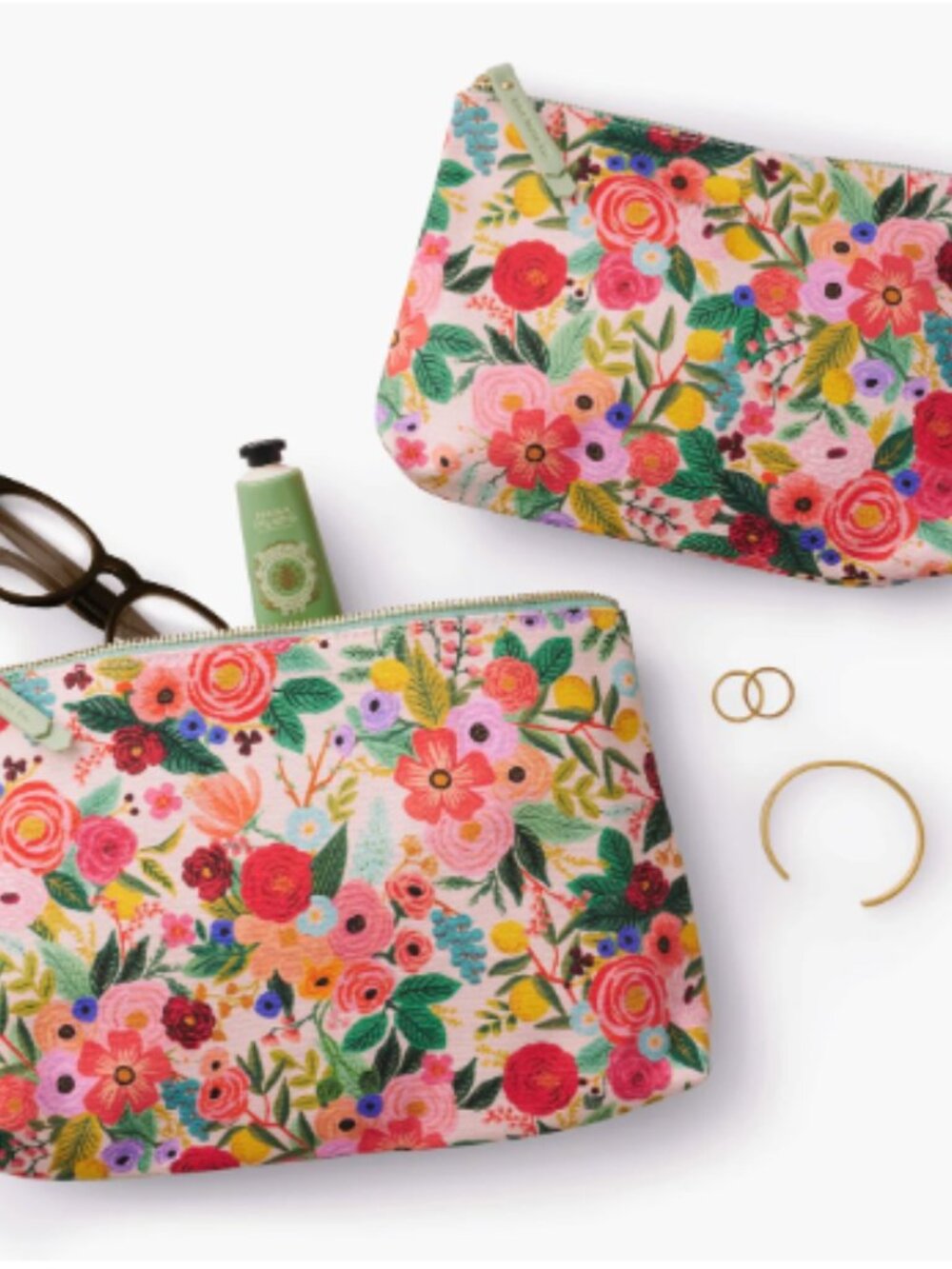 *Rifle Paper Company* Zippered Pouch Set in "Garden Party" - NEW! - FAST SHIP! - Picture 5 of 8